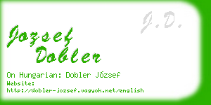 jozsef dobler business card